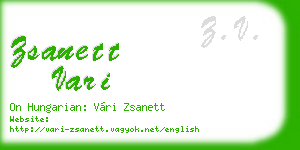 zsanett vari business card